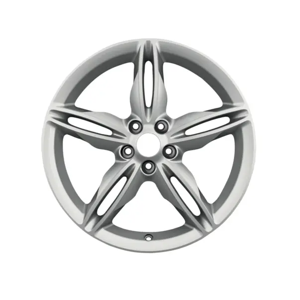 Alu kolo Ford 8x19" ET 52.5 s 5x2 paprsky stříbrné s frézovaným povrchem