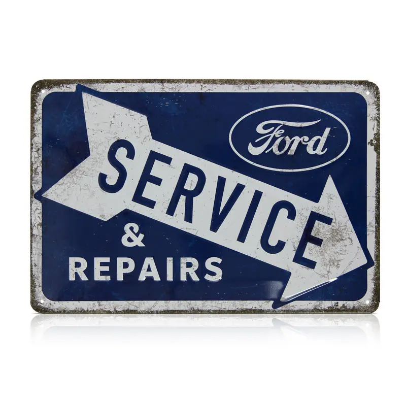 Plechový štítek Ford Service & Repairs