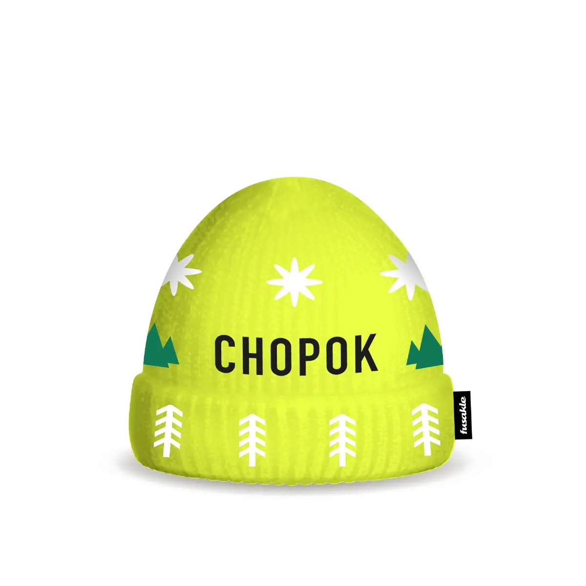 Čepice Chopok neón žlutá