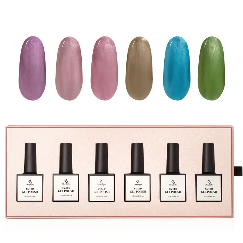 GloryStyles Sada gel laků GP07 Summer Cat Eye