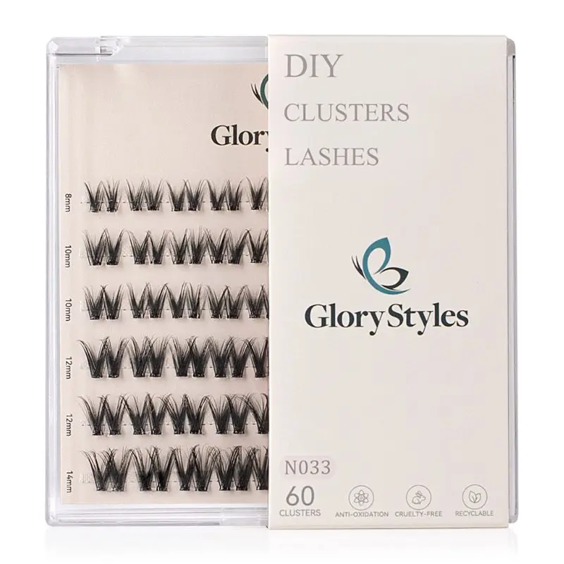 GloryStyles Samolepící segmentové řasy Invisible Band N033