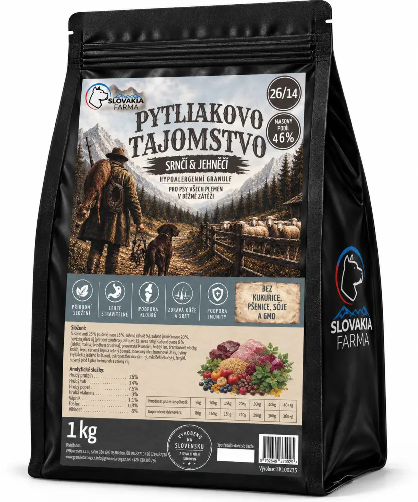 Hypoalergenní granule SlovakiaFarma Pytliakovo tajomstvo 26/14