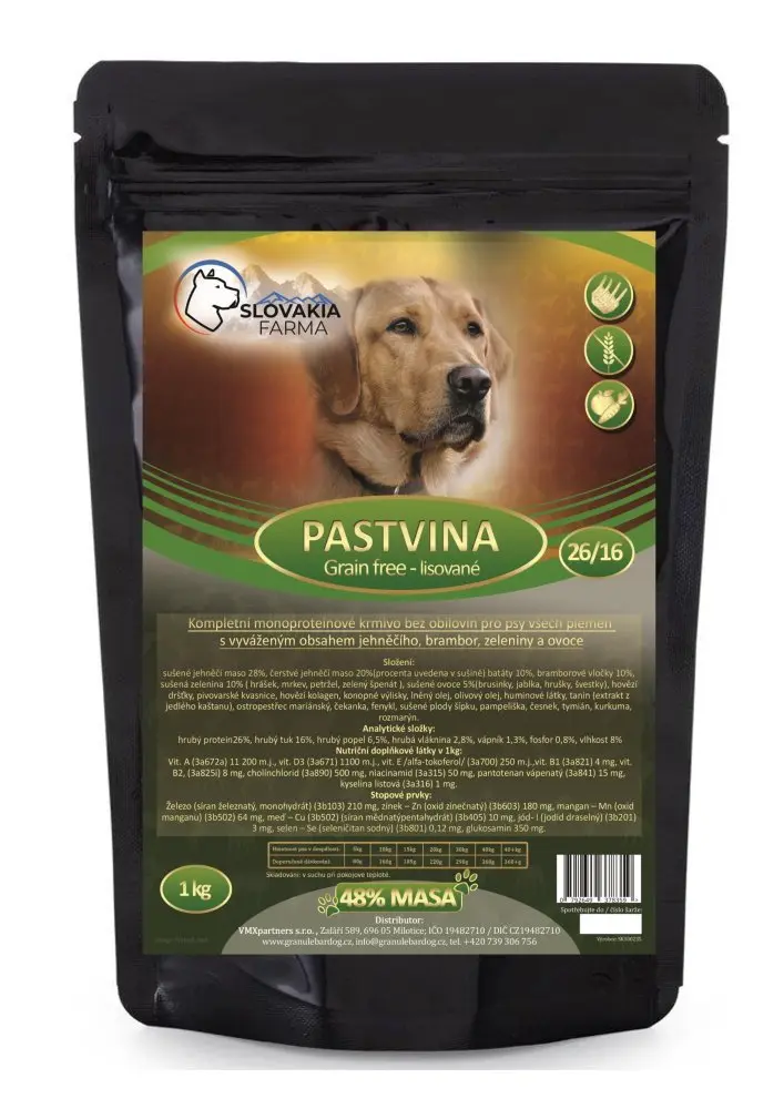 Lisované Grain Free Granule Slovakia Farma - Pastvina 26/16