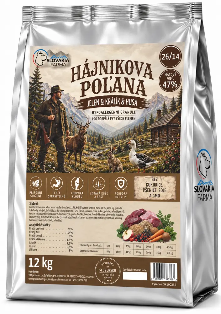 SlovakiaFarma Jelen s králíkem na brusinkách 12 kg