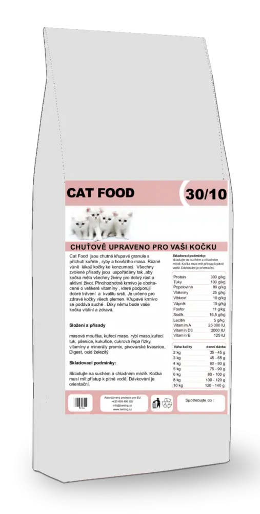 Granule Bardog Prémiové krmivo pro kočky Cat Food 30/10