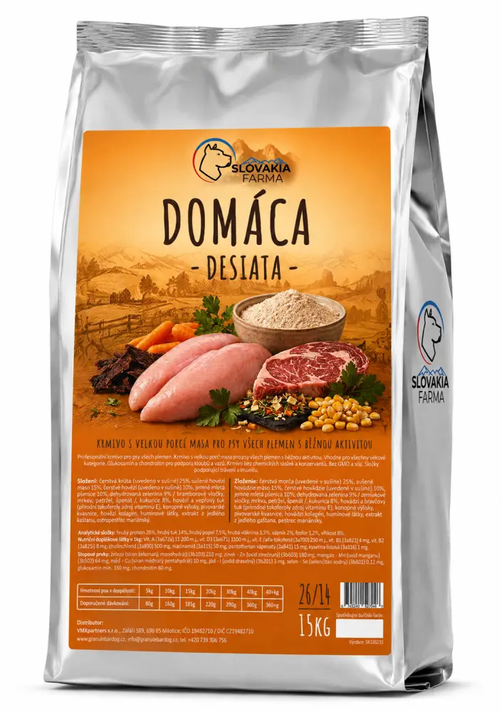 Granule Slovakia Farma - Domácá Desiatá 26/14 - 15 kg