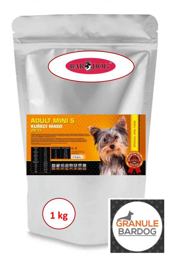 Bardog Super premiové granule Adult Mini S 27/14