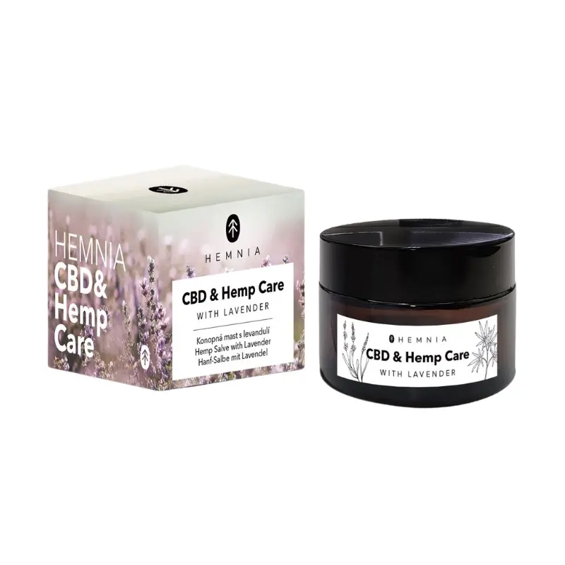 Hemnia CBD & Hemp Care – univerzální konopná mast s levandulí, 250 mg CBD, 50 ml
