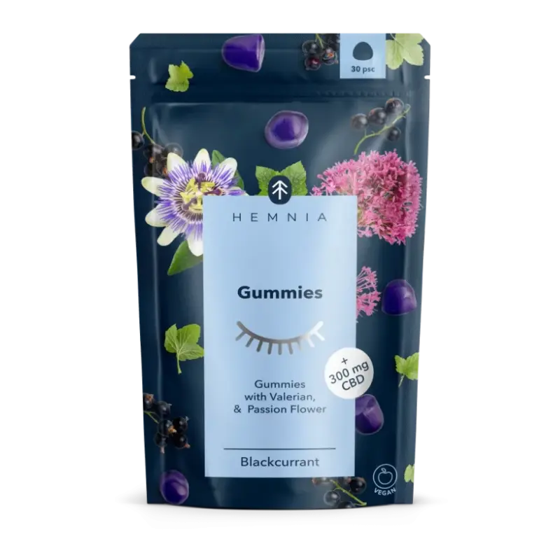 Good Night´s Sleep gumové bonbóny - 300 mg CBD, 30ks x 10 mg - s kozlíkem lékařským, mučenkou a CBD