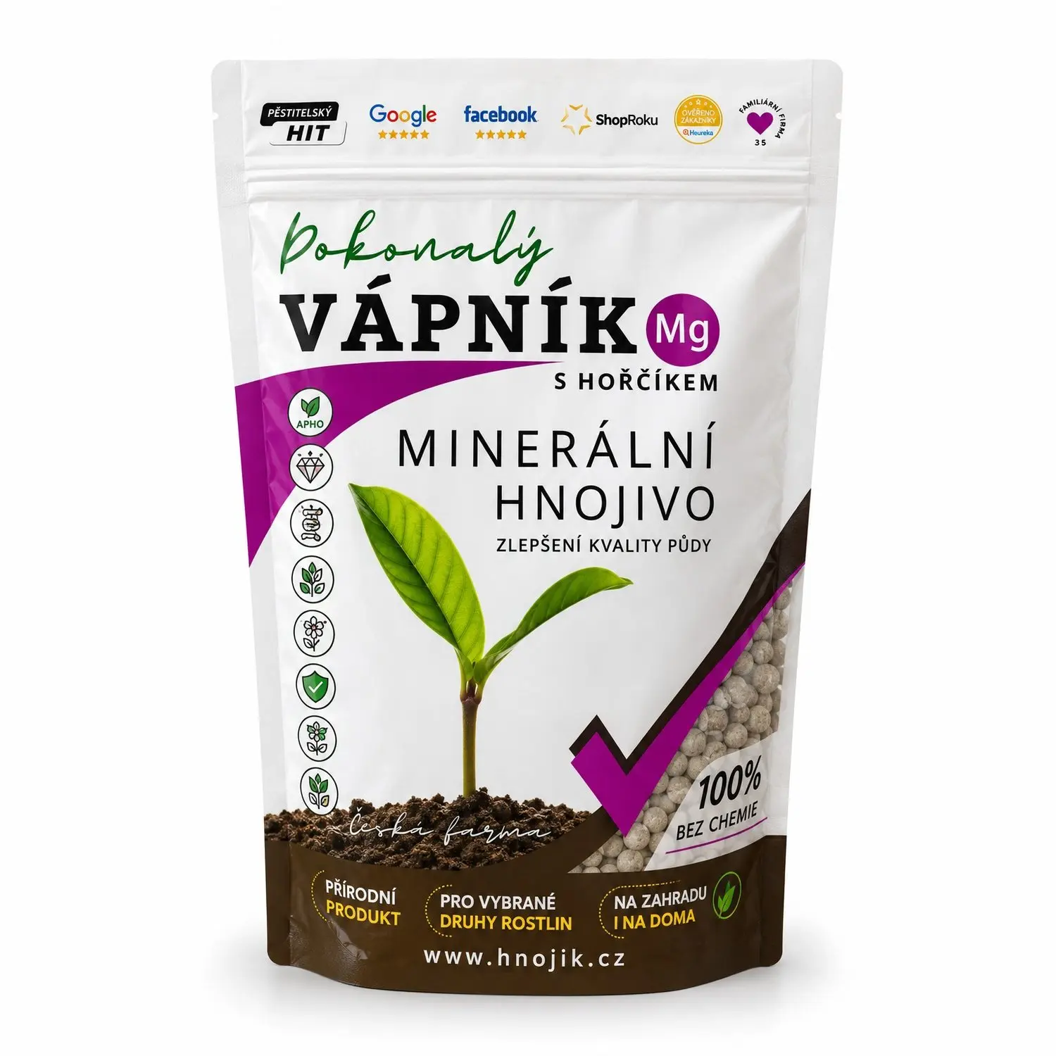 Hnojík Vápník s hořčíkem 2,5 kg