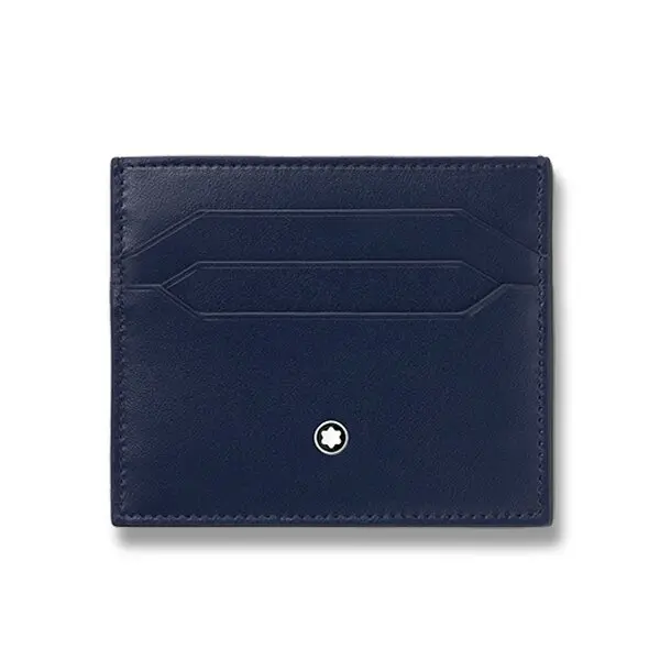 Pouzdro na kreditní karty Montblanc Meisterstück 6 cc, modré