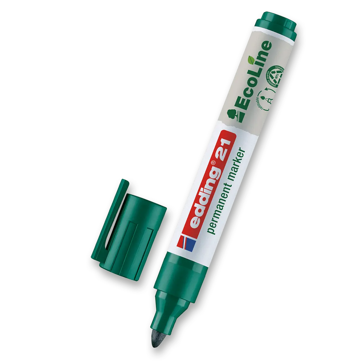 Edding 21 EcoLine - permanentní popisovač - zelený