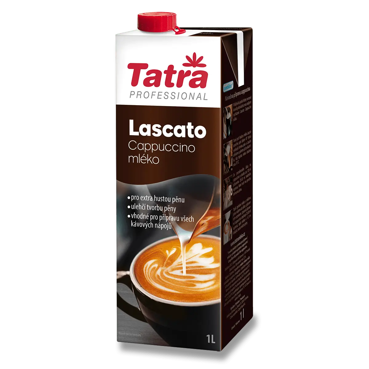 Trvanlivé mléko Tatra - do cappuccina, 3,5 %, 1 l