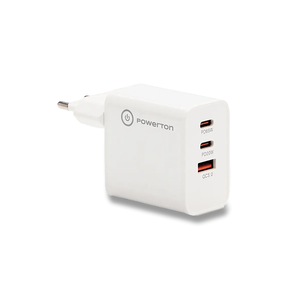 Powerton - síťový adaptér - 65W, USB-C / USB-A, 3 porty