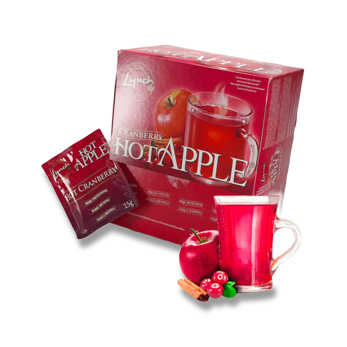 Horká brusinka - směs pro přípravu horkého nápoje - 50 x 23 g