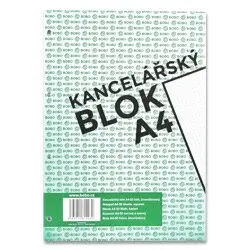 Bobo blok - lepený blok, děrovaný - A4, 50 l., čtverečkovaný