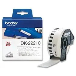 Brother DK-22210 - originální papírové štítky - role, 29 mm x 30,48 m