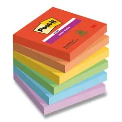 3M Post-it - silně lepicí bločky - 76 x 76 mm, 6 x 90 l., kolekce Playful
