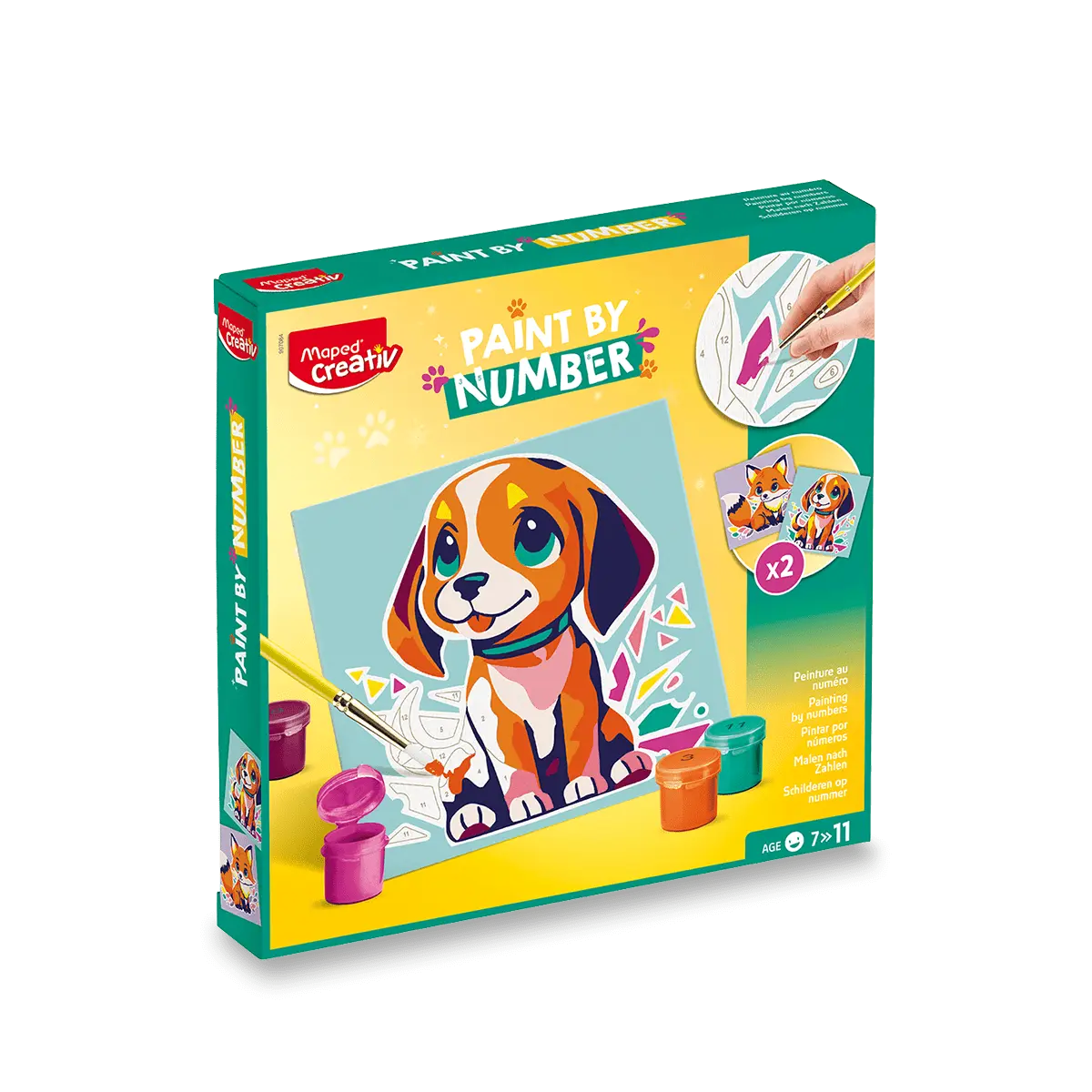 Maped Creativ Paint by number - kreativní sada - pes a liška