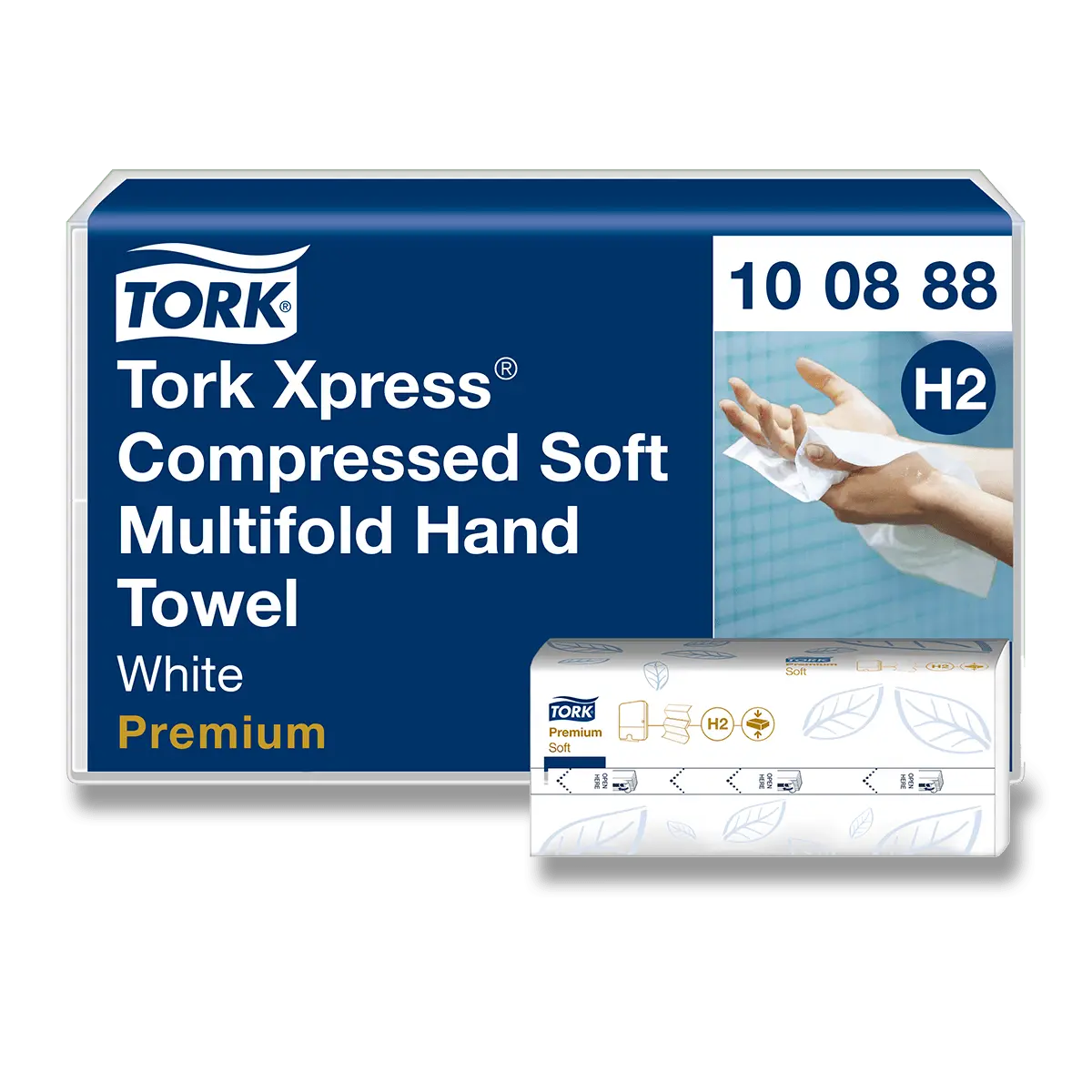 Tork Xpress H2 Premium - skládané papírové ručníky - 2vrstvé, 170 ks