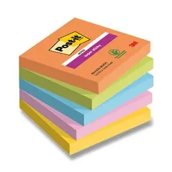 3M Post-it - silně lepicí bločky - 76 x 76 mm, 5 x 90 l., kolekce Boost