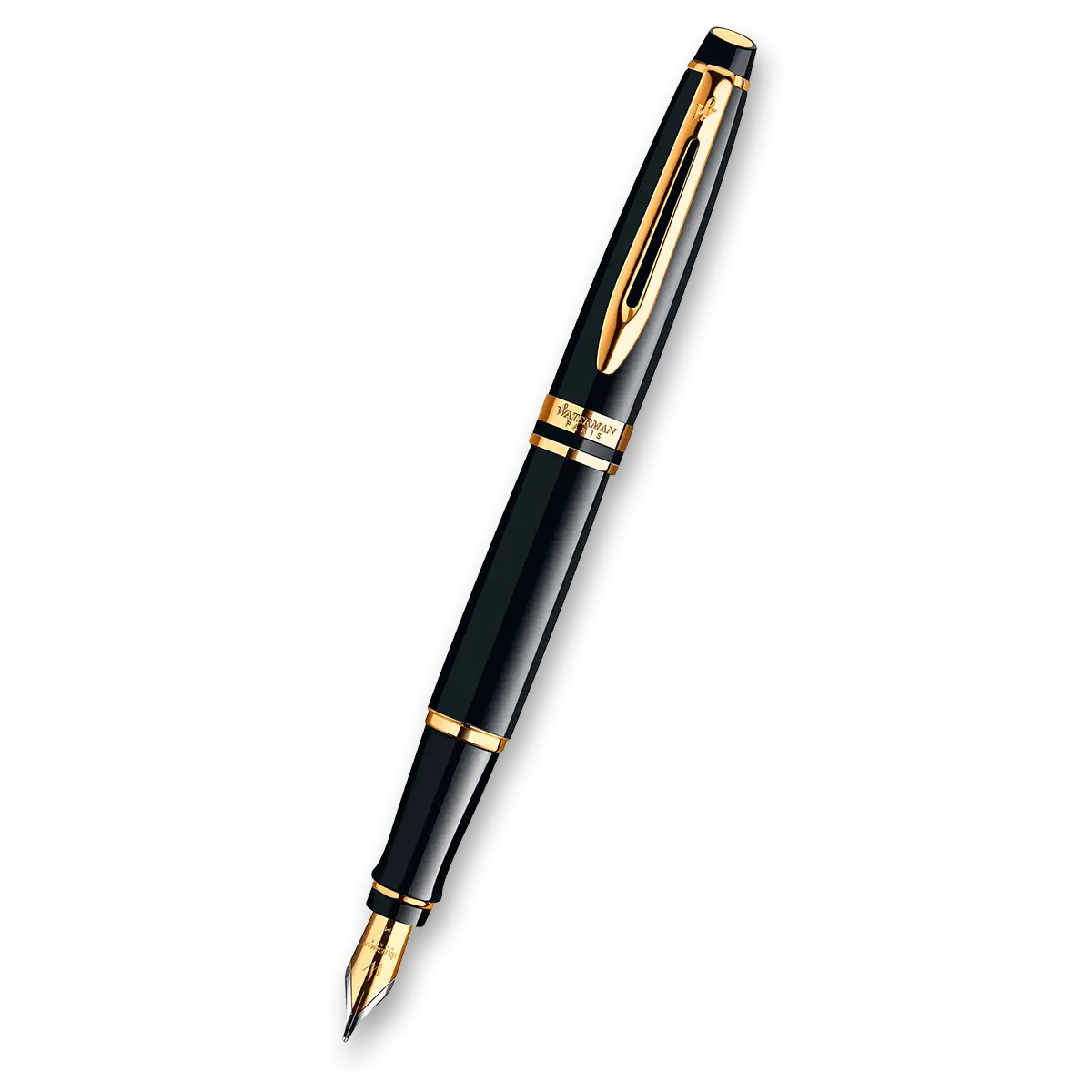 Waterman Expert Black Lacquer GT - plnicí pero, hrot M