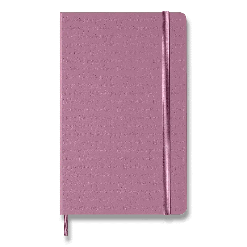 Moleskine - zápisník Colored Patterned (ružový, čistý)