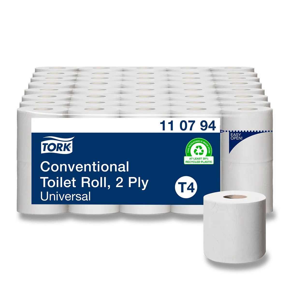 Tork Universal - toaletní papír - 2vrstvý, 250 útržků, 10 ks