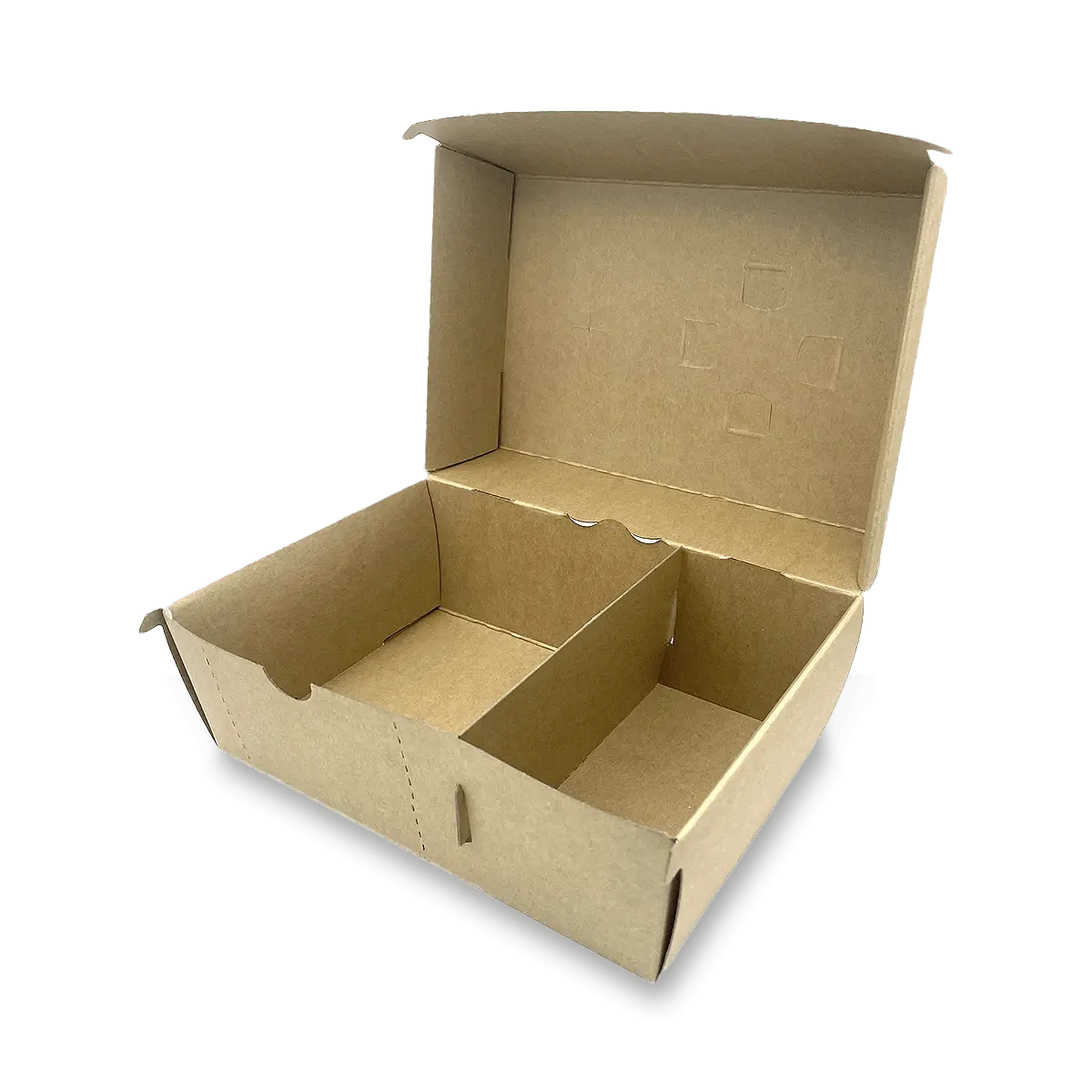 Burger box s přepážkou - 19 x 13 x 10 cm, 100 ks