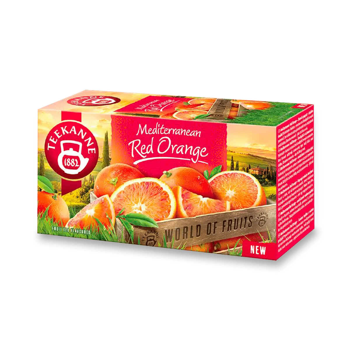 Ovocný čaj Teekanne - červený pomeranč, 20x 2 g