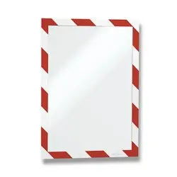 Durable Duraframe® Security A4 - informační rámeček - A4, bíločervený