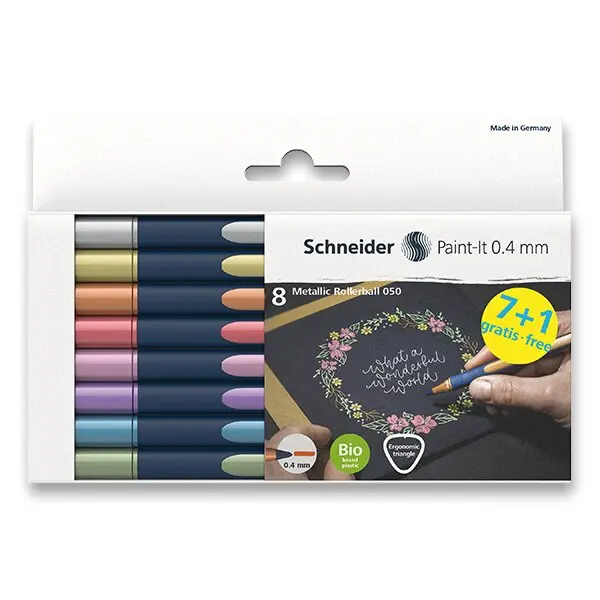 Schneider Paint-it 050 Metallic - roller - sada 8 ks