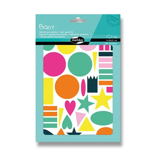 Maildor Baby - samolepky - Velké geometrické tvary