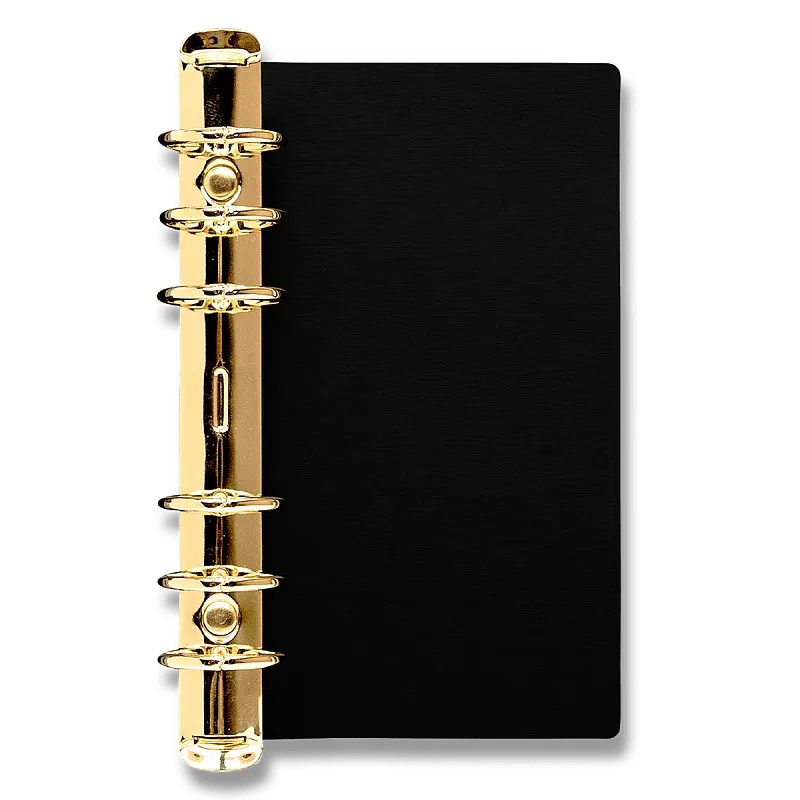 Kroužková mechanika Medium (23 mm) do osobních diářů Filofax, zlatá