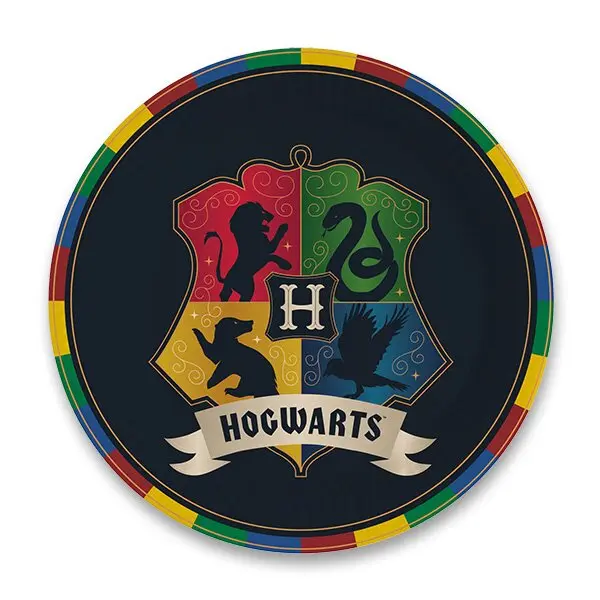 EKO Papírové talíře Harry Potter - Bradavice - 23 cm - 8 ks