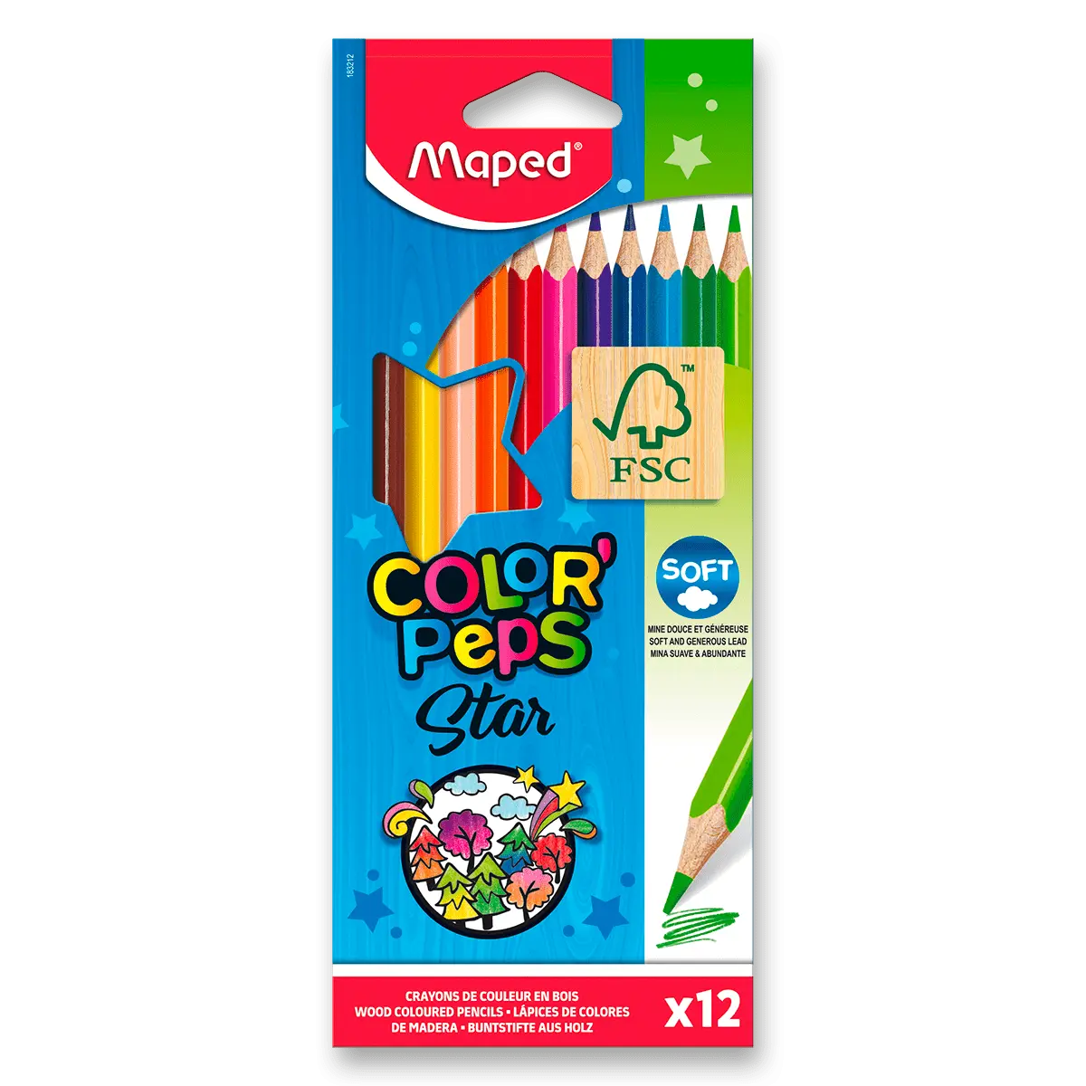 Maped - pastelky - 12 barev