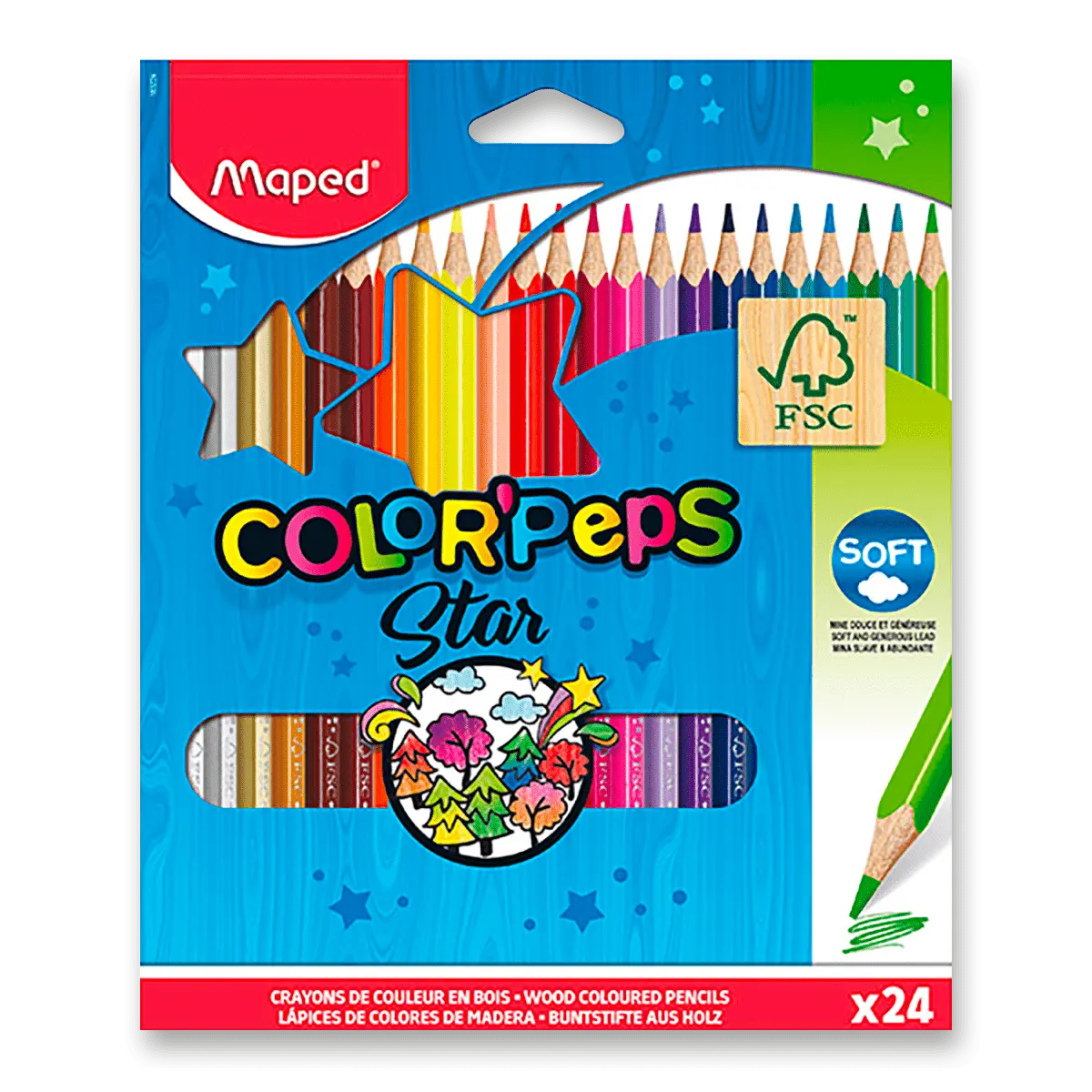 Maped - pastelky - 24 barev