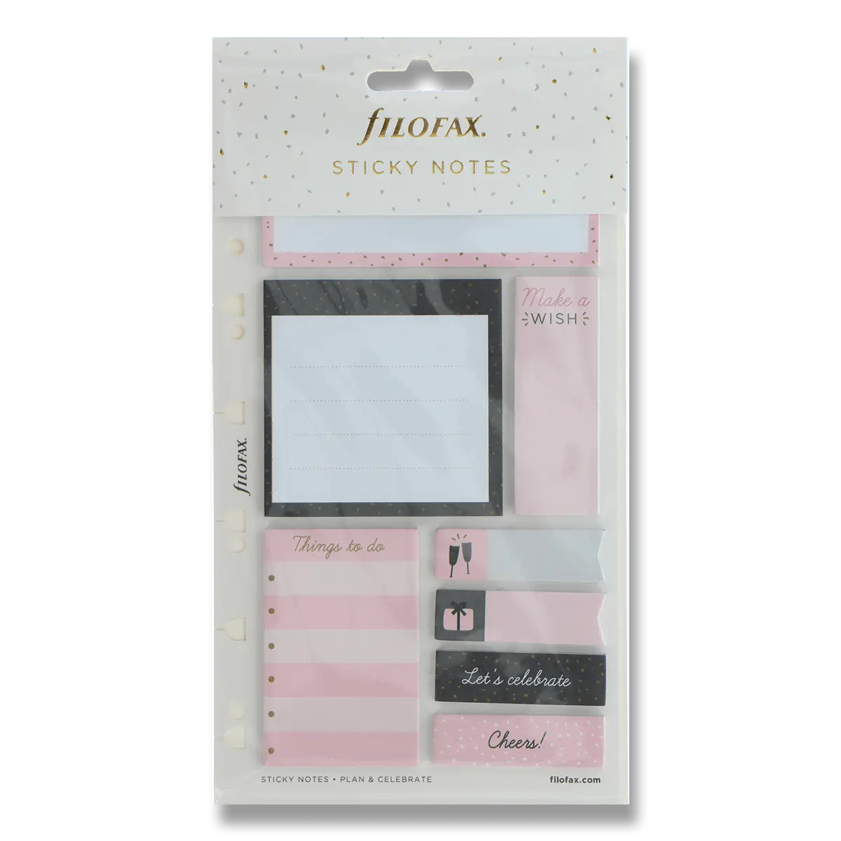 Filofax - náplň osobních / A5 diářů - lepicí bločky Confetti