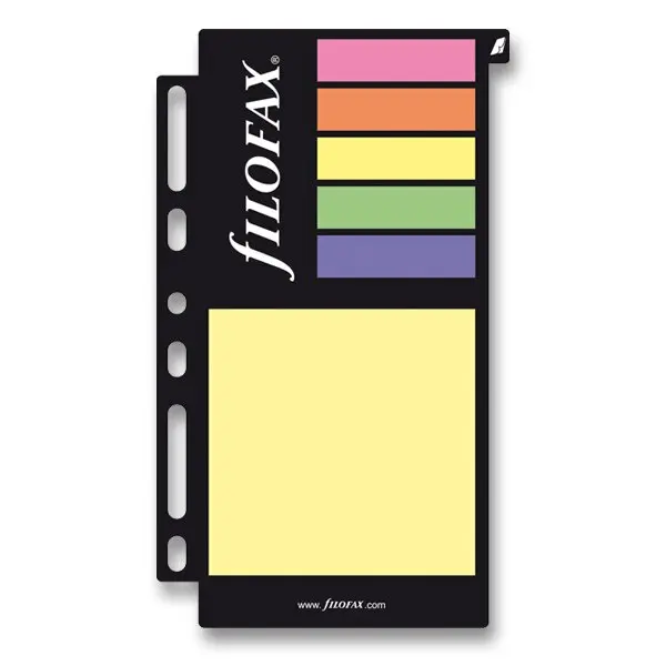 Barevné lepicí papírky náplň diářů Filofax