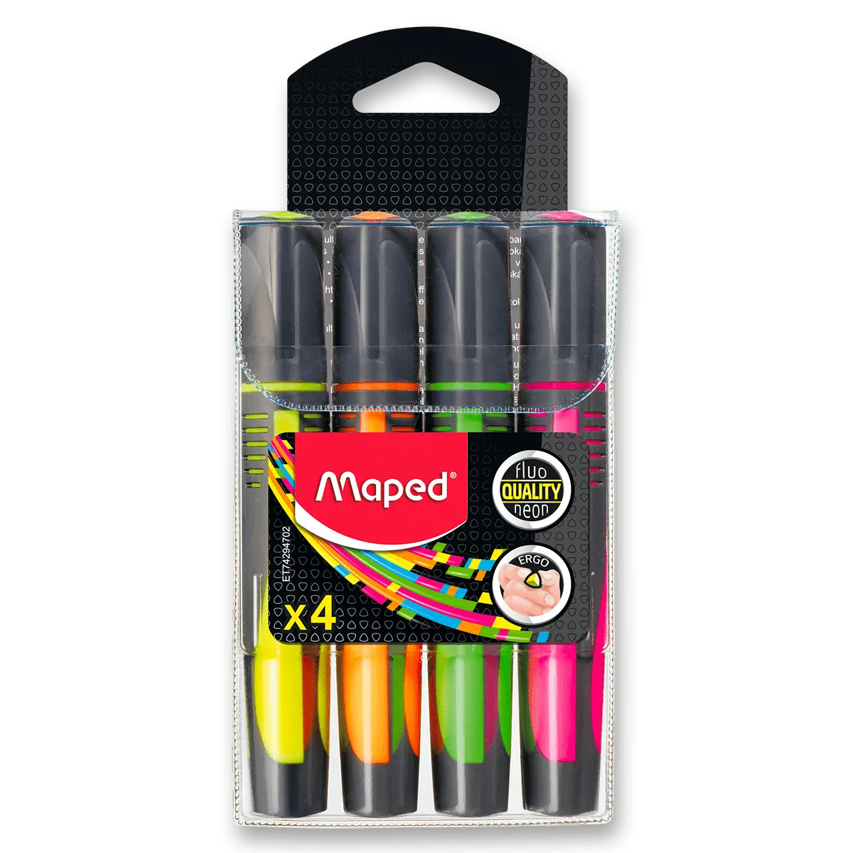 Maped Fluo Peps Max - zvýrazňovač - 4 barvy