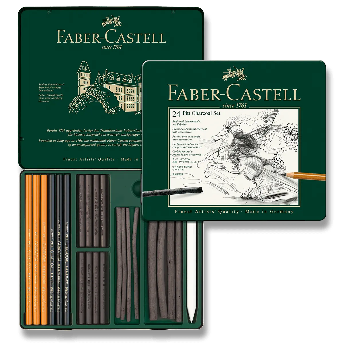 Kreslířská sada Faber-Castell Charcoal 24ks
