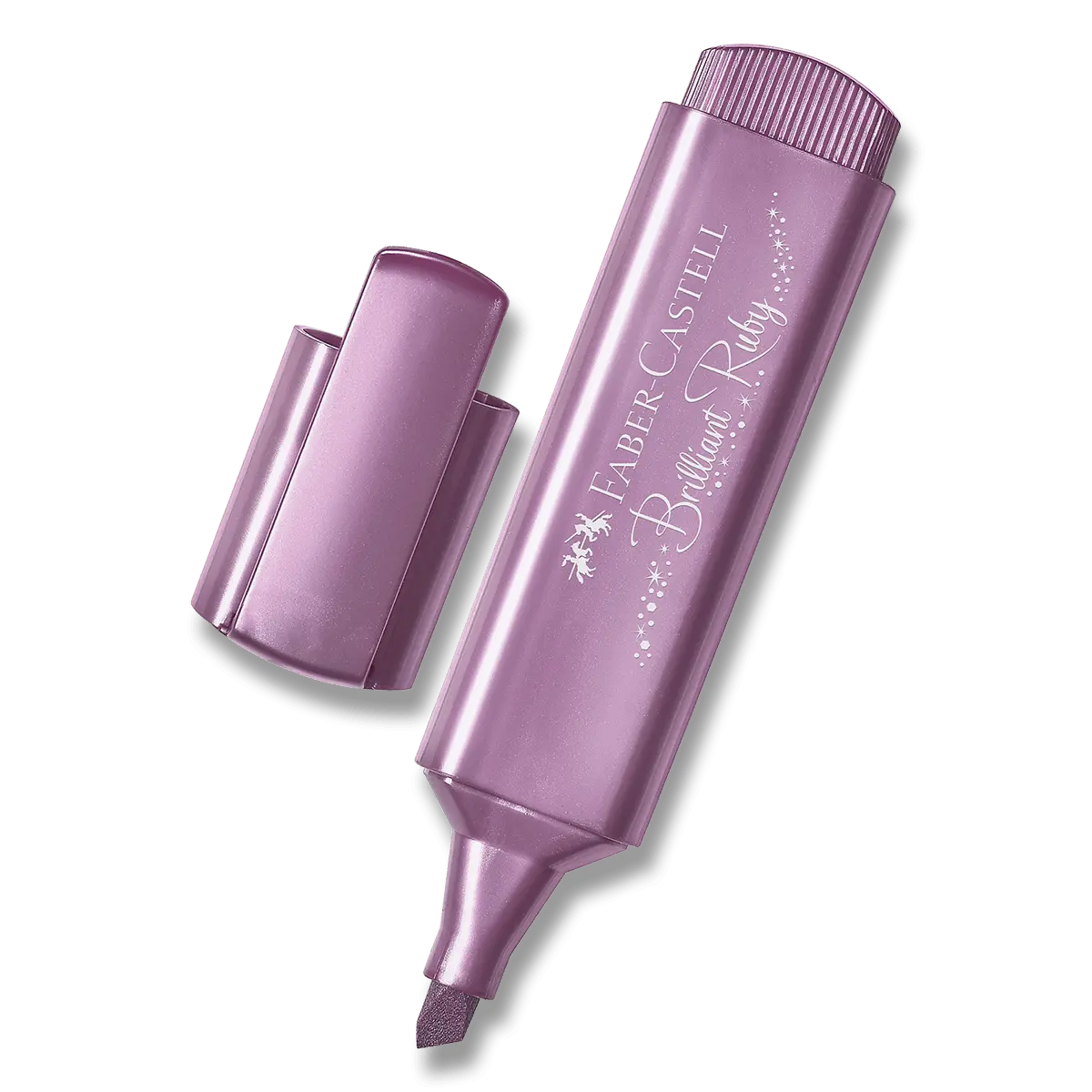 Zvýrazňovač Faber-Castell 46 Metallic Brilliat Ruby -metalicky fialový