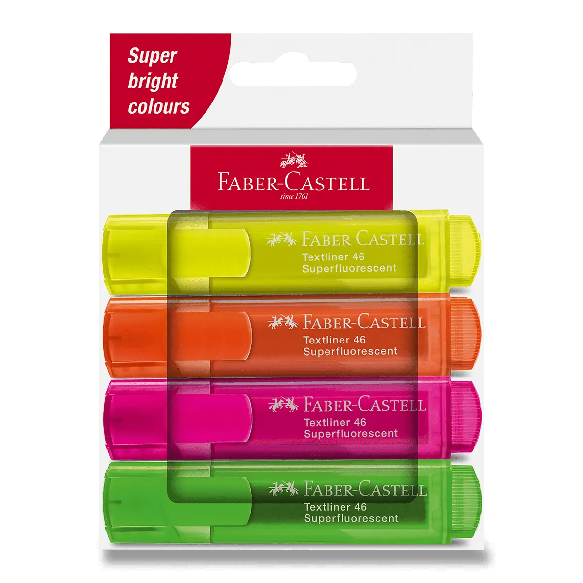 FABER-CASTELL Zvýrazňovač Textliner 46 Neon sada 4 ks