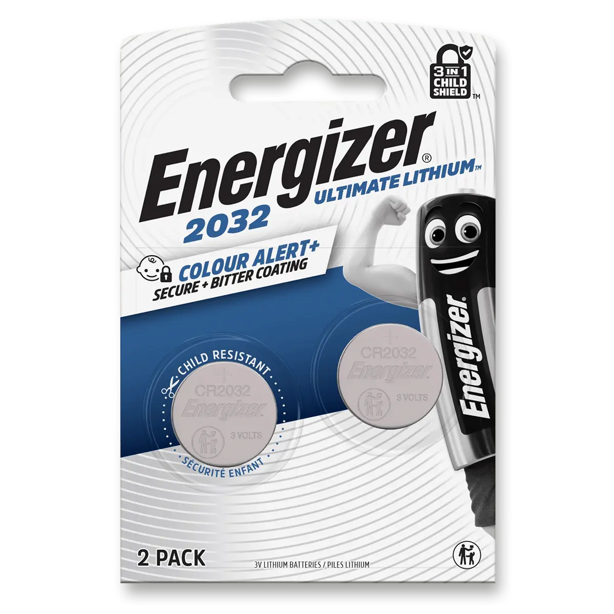Energizer - lithiová baterie - CR2032, 2 ks