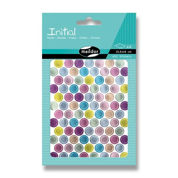 Maildor Initial Metallic - samolepky