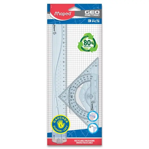 Maped Geometric Maxi - sada - 3dílná sada, pro leváky