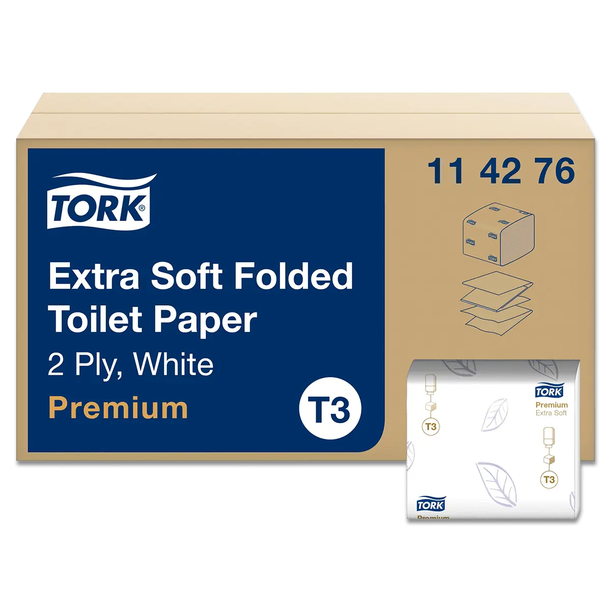 Tork Folded Extra Soft - skládaný toaletní papír - 2vrstvý, 252 ks