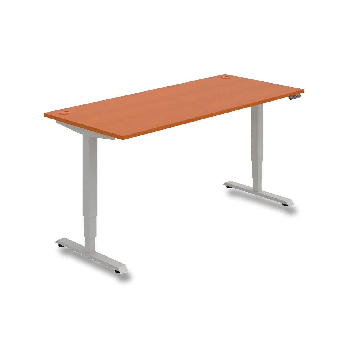 Hobis Motion Run MSR 3M 1800 - výškově nastavitelný stůl - šířka 180 cm x 80 cm, třešeň / šedý, paměťový ovladač