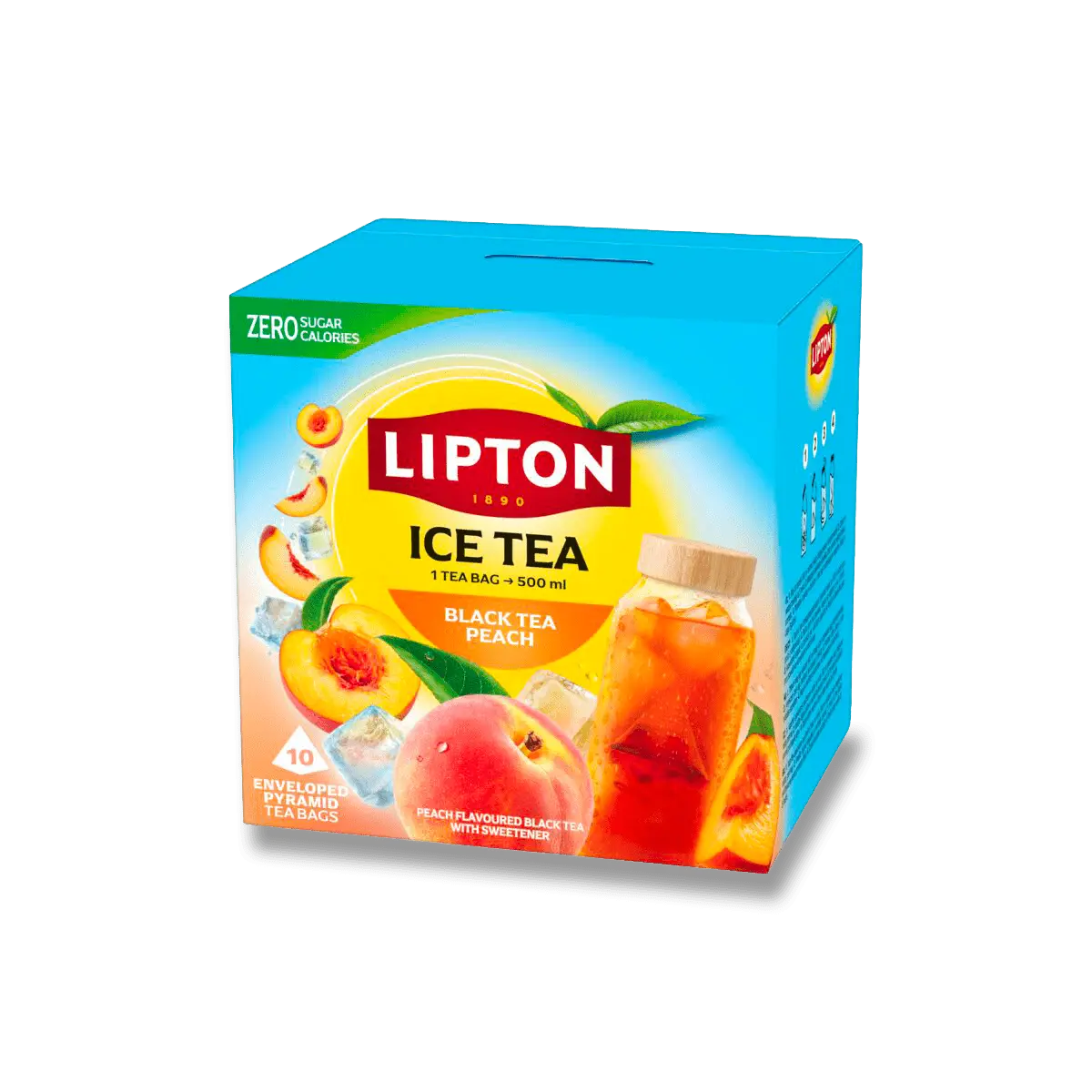 Lipton Ice Tea - ledový černý čaj - broskev, 10 sáčků