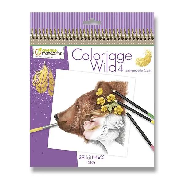 Avenue Mandarine Coloriage Wild - omalovánky - typ 4